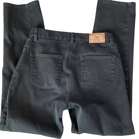 Ralph Lauren Jeans Co. Women's Sz 8 Black Straight  Leg Mid-Rise Jeans #279R - Picture 5 of 8